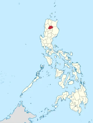 Kalinga highlighted on the map of the Philippines