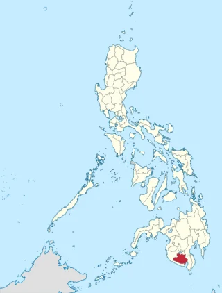 South Cotabato highlighted on the map of the Philippines